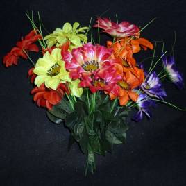 Букет георгинов 7 голов 34см 002-275