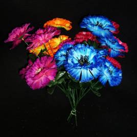 Букет васильков 6 голов 35см 233-408